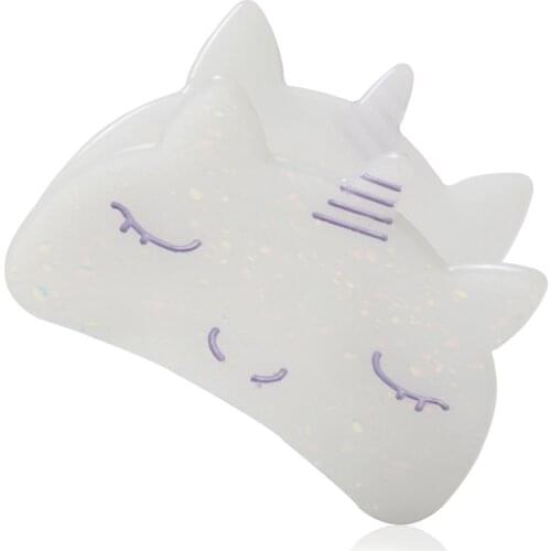 Unicorn Hair Claws Clips for Women Girls Cute Glitter Unicorn Sweet Pliers Holder Forks Barrettes Hair Band Hair Accessories