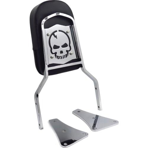 Aftermarket motorcycle parts Skull Backrest Sissy Bar for kawasaki Vulcan 1500 Classic All Years 1986-2013