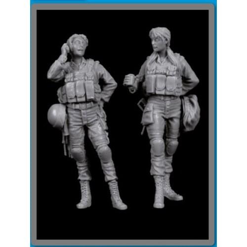 1/35 modern Israeli women soldiers set toy Resin Model Miniature Kit unassembly Unpainted