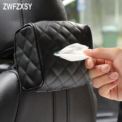 1 piece car tissue box towel cover car sunshade tissue box bracket, car seat back hanging type car tissue box car accessories
