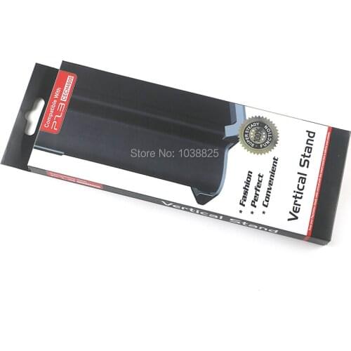 10pcs/lot New Black Plastic Base Vertical Stand Holder for PlayStation 3 PS3 4000