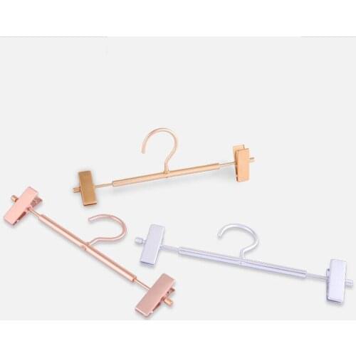 5pcs/lot Metal hanger baby/adult aluminum alloy hangers hotel pant rack