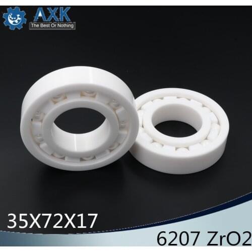 6207 Full Ceramic Bearing ( 1 PC ) 35*72*17 mm ZrO2 Material 6207CE All Zirconia Ceramic Ball Bearings