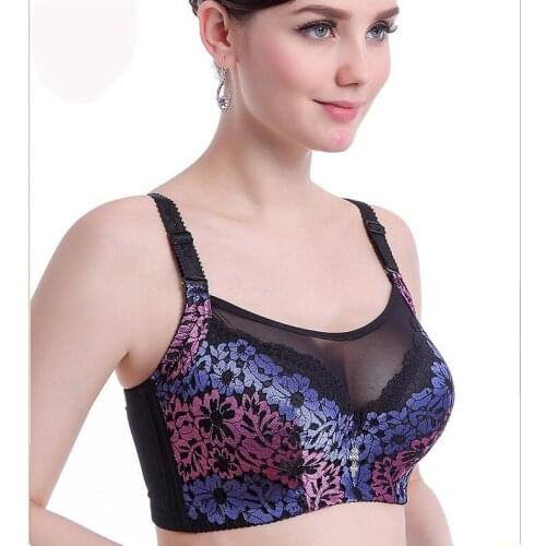 Full Cup Sweetheart Bra Stylish lace Push Up Underwire Bralette Deep-V Set-straps cotton lined padded Plus size 34-46 Sexy C3307