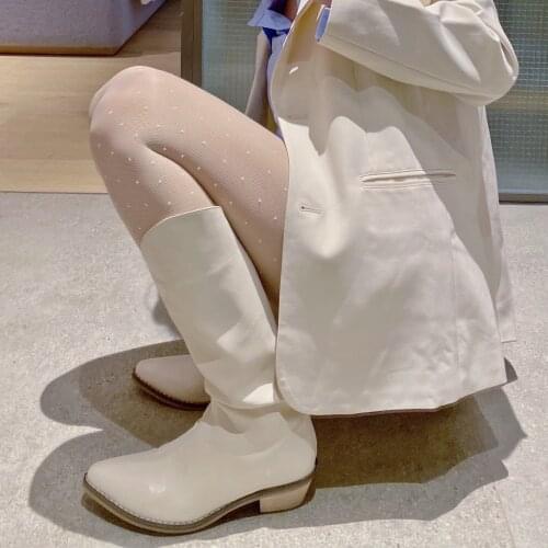 Fairy Gentle Retro Desire FairySweet Flower Tiny Polka Dot Lace White Stockings Pantyhose Panty Hose Fishnet Fishnet Thigh High