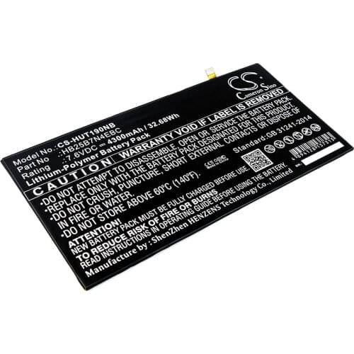 CS 4300mAh / 32.68Wh battery for Huawei HZ-W19, MateBook HB25B7N4EBC