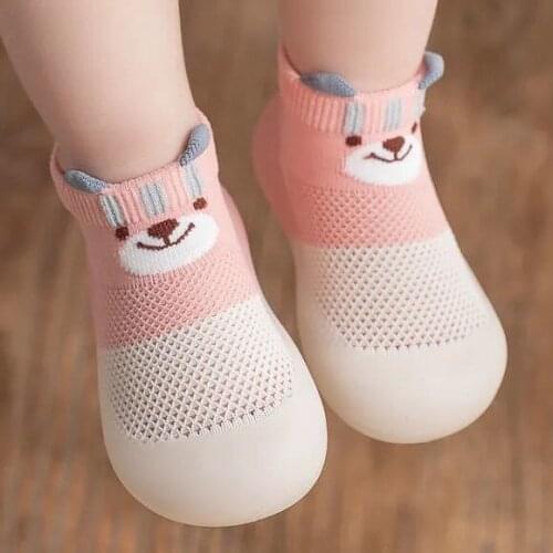 Baby walking socks spring and summer mesh breathable baby walking shoes for boys and girls soft soled non slip childrens shoes