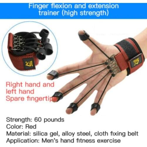 Finger Gripper Strength Trainer Fitness Gym Sport Finger Trainer Finger Exerciser Resistance Bands Portable Fitness Equipment