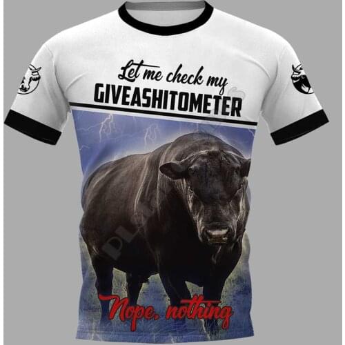 PLstar Cosmos Angus 3D Printed t-shirt Harajuku Streetwear T shirts Funny Animal Men For Women Short Sleeve