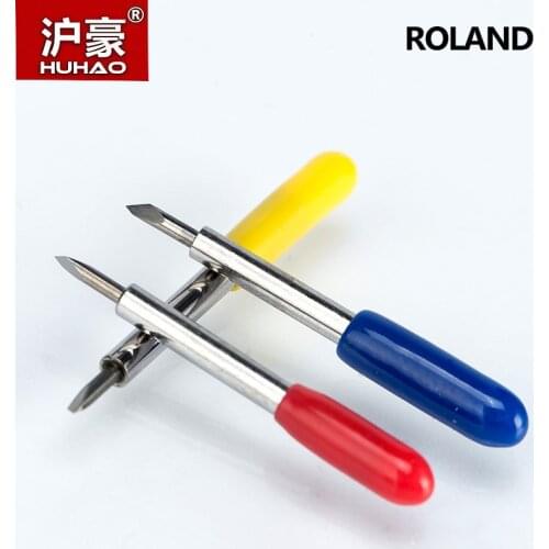 HUHAO 5PCS/lot Roland Plotter Cutter 30/45/60 Degree Tungsten Blades Cutting Plotter Vinyl Cutter Knife for ROLAND Cutter Blade
