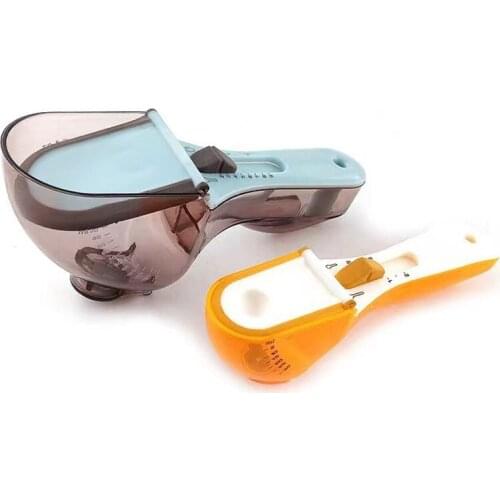 1Pcs Adjustable Measuring Spoons Tick Mark Digital Measuring Cups Magnetic Solid Powder Liquid Baking Tool Kitchen Accessories