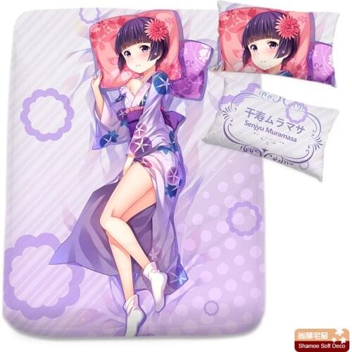 Anime Cartoon Senjyu Muramasa Mattress Cover Fitted Sheet Fitted cover bedspread counterpane