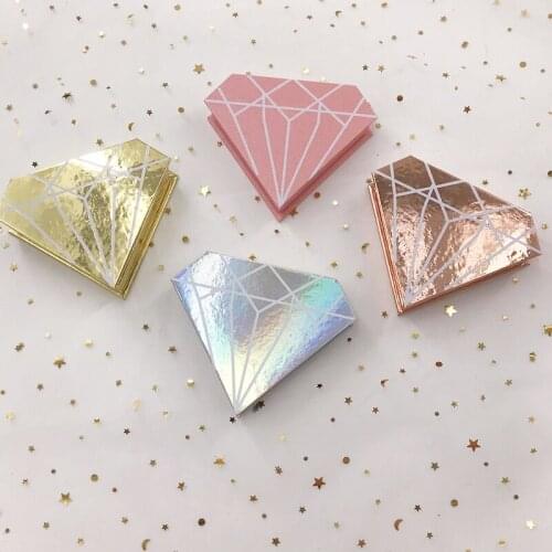 Mink Eyelash 3D Empty Holographic Diamond Lash Box without Lashes