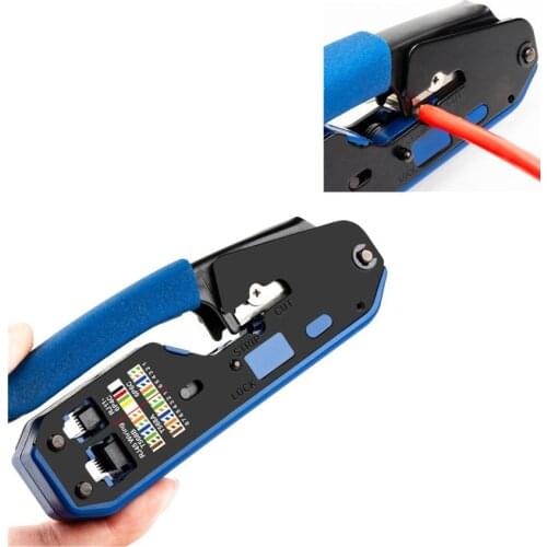 Crimper Network Tools Crimping Cable Stripper Clamp 8P/6P Pliers Multifunctional Crimp Clip Network Cable Stripping Plier Tool