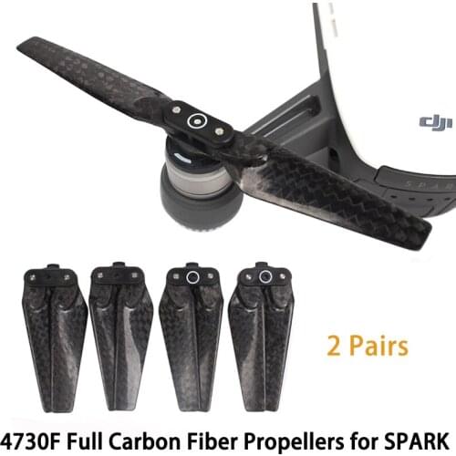 DJI Spark Carbon Fiber 4730F Propellers Quick Release Foldable CF Blades Props Propeller For Spark
