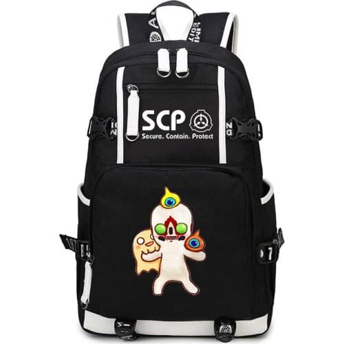 SCP Foundation schoolbag Paranormal phenomenon scp173 backpack 166 Anime Bag 049peripheral Laptop bag Creative Gift for Students