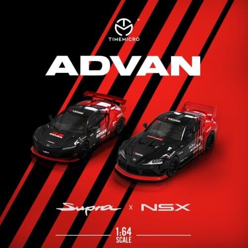 **Pre-Order**TimeMicro 1:64 LBWK LB Performance Honda NSX Toyota Supra Advan Diecast Model Car
