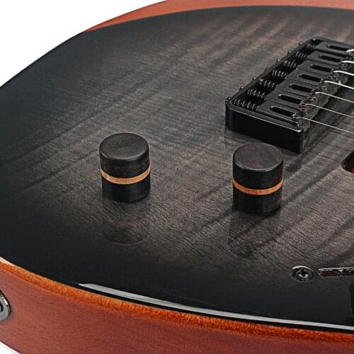 Tooyful Pack of 3 Rosewood Guitars Bass Volume Tone Knobs Maplewood Circle Inlaid