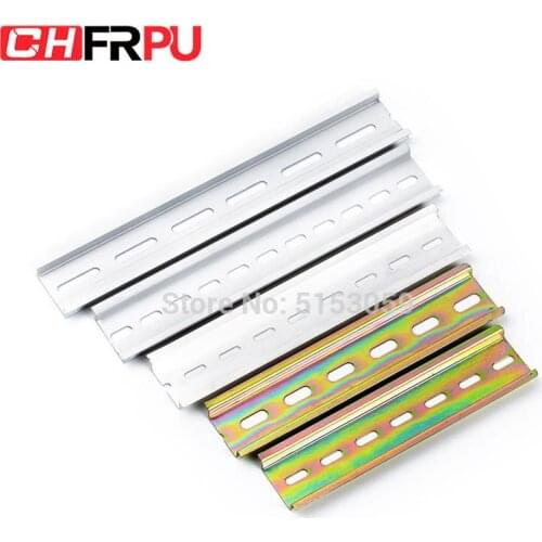 Universal Type NS35 Steel/Aluminium DIN Rail For C45 DZ47 Terminal Blocks Relay Contactor etc 35mm wide 7.5mm high