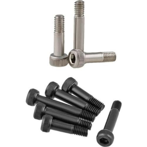 10pcs M2M2.5M3M4 Black / Nickel plated 12.9 level half-threaded hexagon socket screws