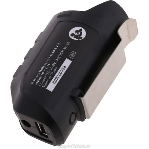 USB Adapter Charger Holster Replacement For BOSCH Professional Li-ion Battery 10.8V/12V BHB120 N26 20 Dropshipping