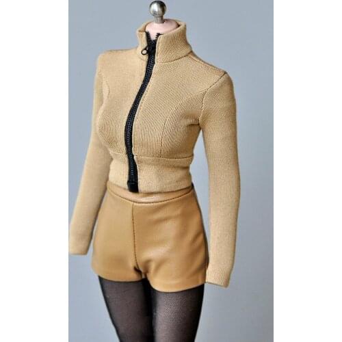 1/6th Female Soldier Stretch Tight Coat Model for 12" Body Action