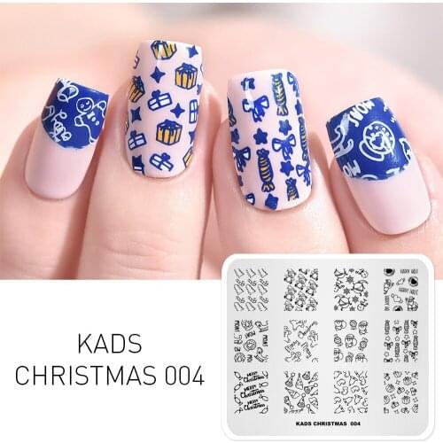 1pc Christmas Nail Stamping Plates Nail Art Stamping Template Nail Polish Stamp Stencil Plate Nail Decoration Printing Tool