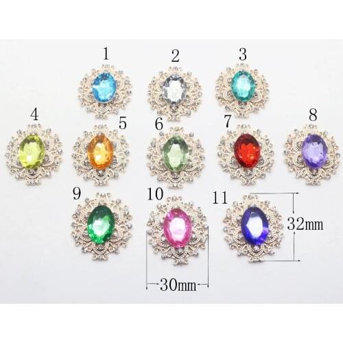 10pcs double row round pearl diamond button,19mm sew on bridal Dress accessories