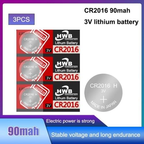3pcs original brand For maxell cr2016 BR2016 DL2016 LM2016 KCR2016 ECR2016 3v button cell coin lithium batteries for watch
