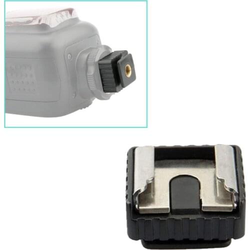 3 PACK Flash Speedlite Hot Shoe Mount Adapter Base with 1/4" Thread Screw Hole for Studio Light Stand Camera Tripod accessory