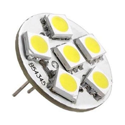 6 SMD LED Lamp G4 12V DC Spot Light Bulb Warm White