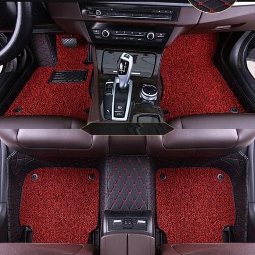 Custom leather car floor mat 2 layers for Honda All Models CRV XRV Odyssey Jazz City crosstour S1 CRIDER VEZEL for Accord auto
