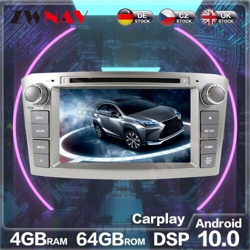 Android 10 DSP MAX 64GB Car DVD Player For Toyota Avensis 2002-2008 T250 GPS Navigation multimedia radio tape recorder head unit