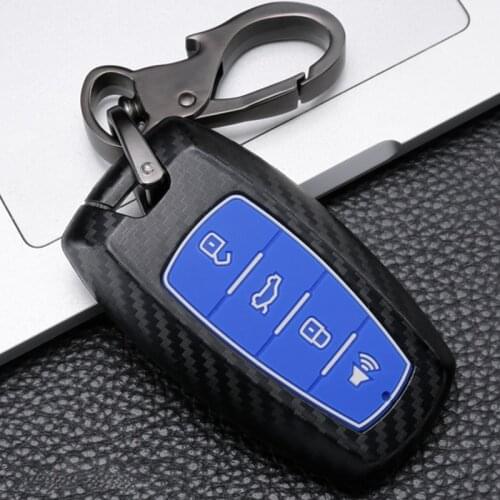 ABS Carbon fiber Car Remote Key Cover Case For Haval F7 F7X Coupe H6 H7 H9 GMW H6 H2 H2s 2019 2020 Smart Fob Key Protect Shell