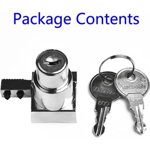 Zinc Alloy Plunger Push Lock For Sliding Glass Door Showcase Lock Furniture Home Cabinet Lock With 2 Keys