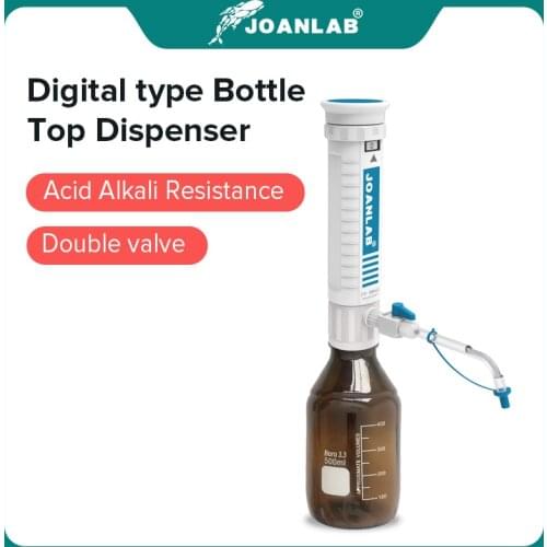 JOANLAB Official Store Bottle Top Dispenser Adjustable Quantitative Laboratory Dispenser Autoclavable Lab Equipment With Bottle