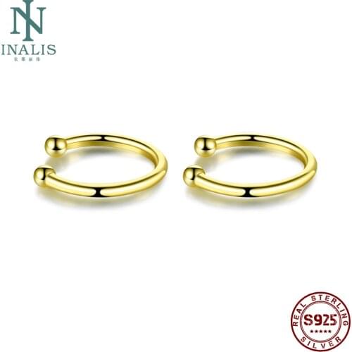 INALIS Round Shaped Stud Earring S925 Sterling Silver Earrings For Women Wedding Gifts To Lover Fine Jewelry Best Selling