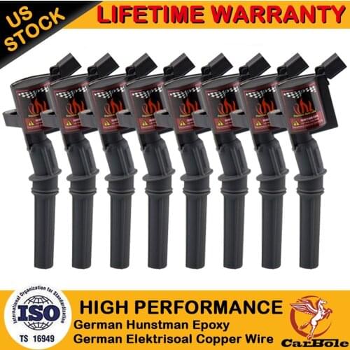 8Pcs Ignition Coil For Ford F150 F250 F550 Expedition 4.6L 5.4L 6.8L V8 V10 DG508 FD503 2000 2001 2002-2004 Ignition Coil Pack