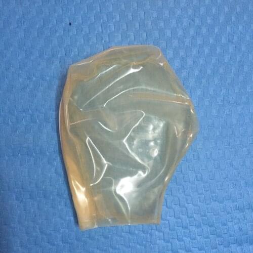 0.4mm Thickness Latex Mask Sexy Fetish Latex Hood With Back Zip Nose hole Only