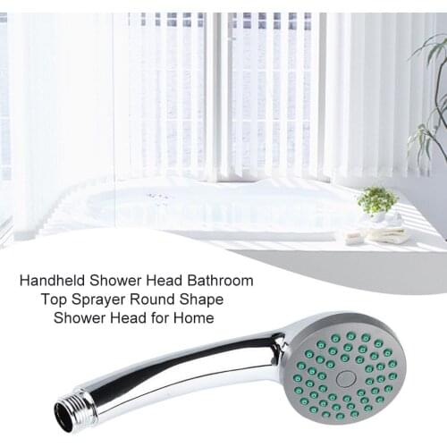 Practical Design Handheld Shower Head Bathroom Top Sprayer Round Shape Shower Head for Home Bathroom Supplies