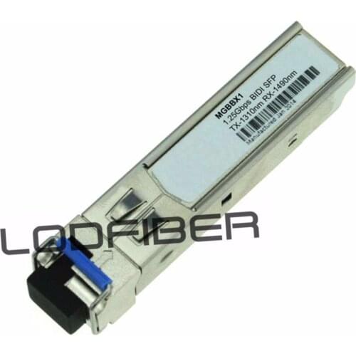 MGBBX1 Compatible 1000BASE-BX-U BiDi SFP 1310nm-TX/1490nm-RX 20km DOM Transceiver