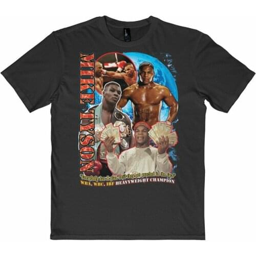 Vintage Inspired Iron Mike Tyson Boxing T-Shirt Cotton O-Neck Short Sleeve Mens T Shirt New Size S-3XL