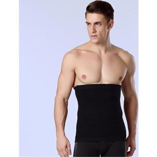 2019 new men lose weight protection waist compression body fat shaping waist belt body mens high quality tight elastic protecte