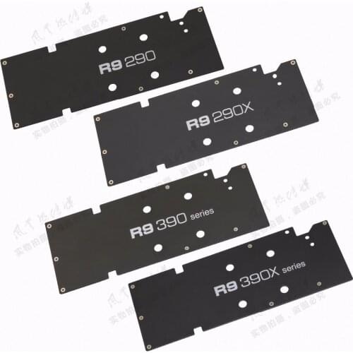 New Original for R9 290 290X 390 390X Graphics card backplane aluminum metal with mounting screws