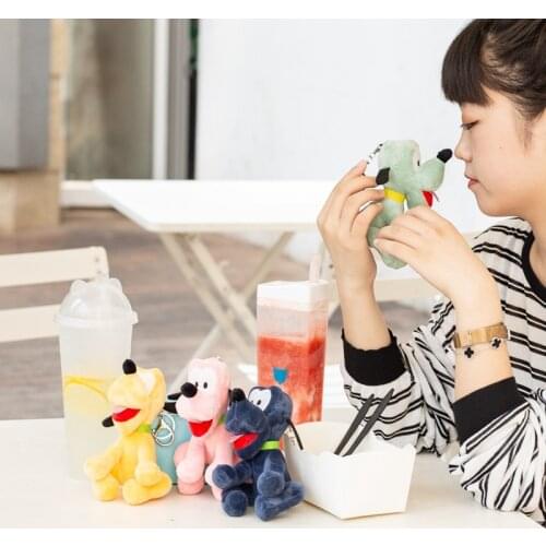 New lifelike cute fevarite 13cm plush soft Creative cartoon Naughty dog panda pendant Keychain kids Exquisite Holiday gift