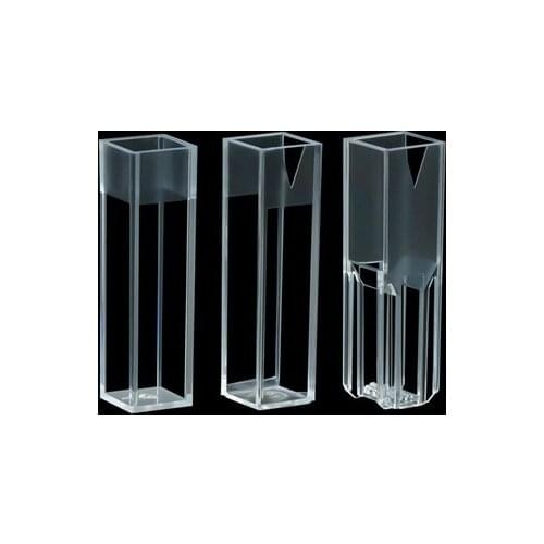 Disposable plastic cuvette/imported original/standard type/four-sided translucent type/semi-micro type