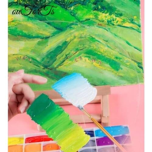 Acrylic Paint Palette Transparent Clear Gouache Artist Paint Mixing Palette Easy Cleanup for Oil Watercolour Painting Tools
