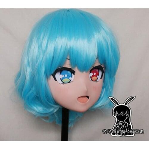 RB660)Quality Handmade Female/Girl Resin 3/4 Head Japanese Anime Cartoon Character Cosplay Tatara Kogasa Kigurumi Mask