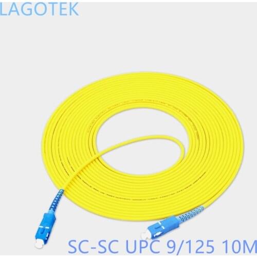 SC UPC TO SC UPC Fiber Patch Cable 10M SX 2.0mm 3.0mm FTTH Fiber Patch Cables SM Optical Jumper Pigtail