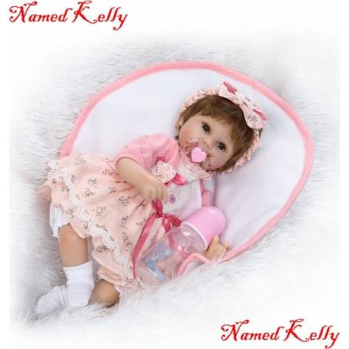 Bebe Silicone reborn realista 42cm Reborn Baby Doll kids Playmate Gift For Girls birthday gift toys boneca reborn